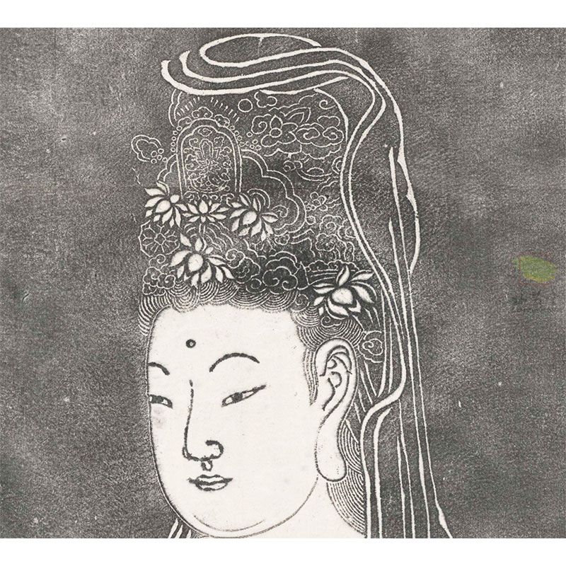 中国古美術・純手描き・吴道子人物画芯・觀音画像167x86cm・書画・絹本・仏像 中国古美術・純手描き・吴道子人物画芯・觀音画像167x86cm・書画・絹本