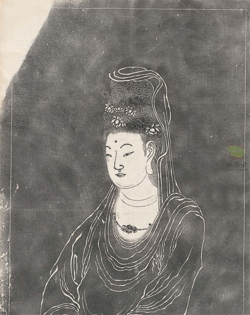 唐吴道子《观音菩萨像》拓片_稀世名作触手可及_林艺堂仿真画