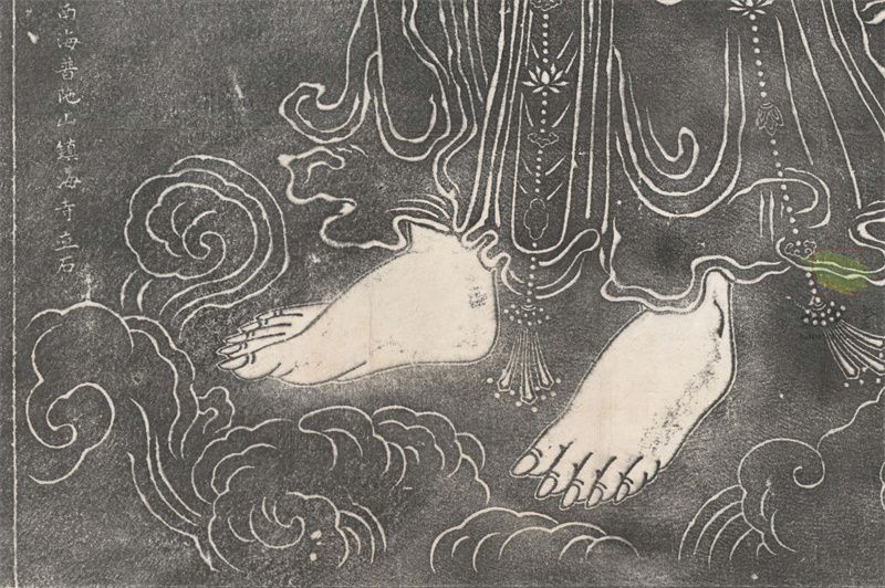 唐吴道子《观音菩萨像》拓片_稀世名作触手可及_林艺堂仿真画